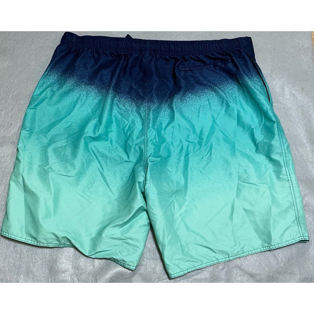 True Nation Mens Board Shorts Trunks Size 3XL Swim Surf Beach Green Blue - Picture 2 of 9